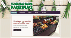 Desktop Screenshot of fiddleheadfarmsmarket.com