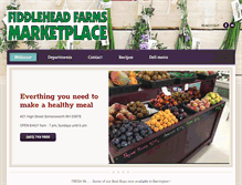 Tablet Screenshot of fiddleheadfarmsmarket.com